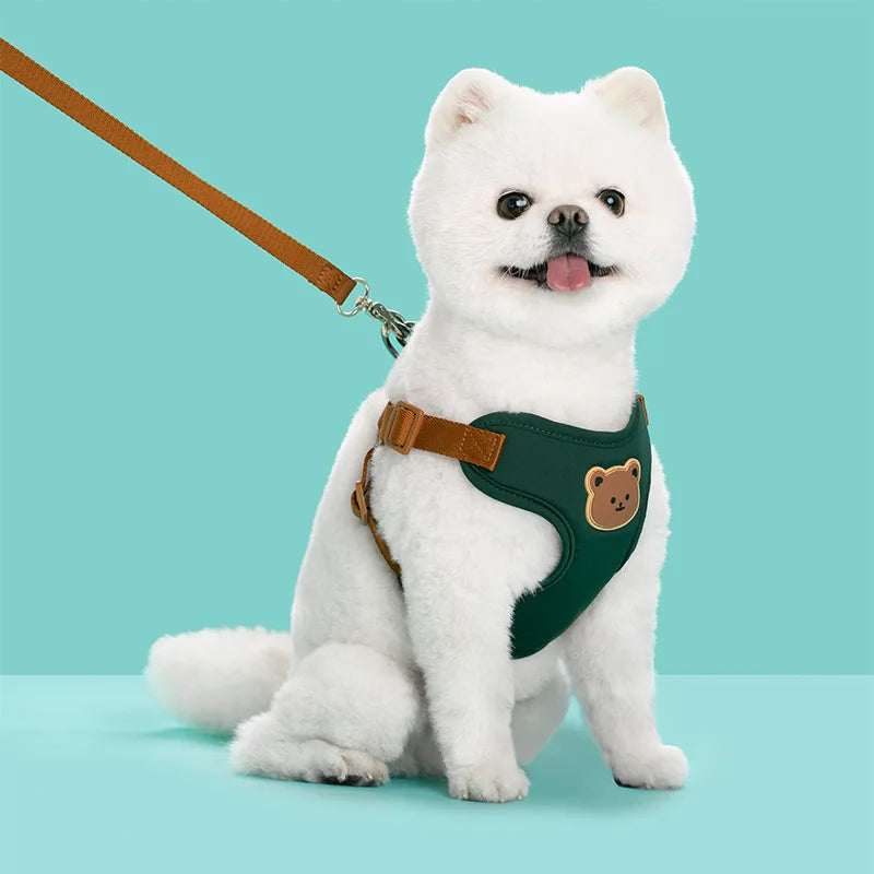 Dog Harness Leash Set Small Medium Dog Cat Vest Breathable