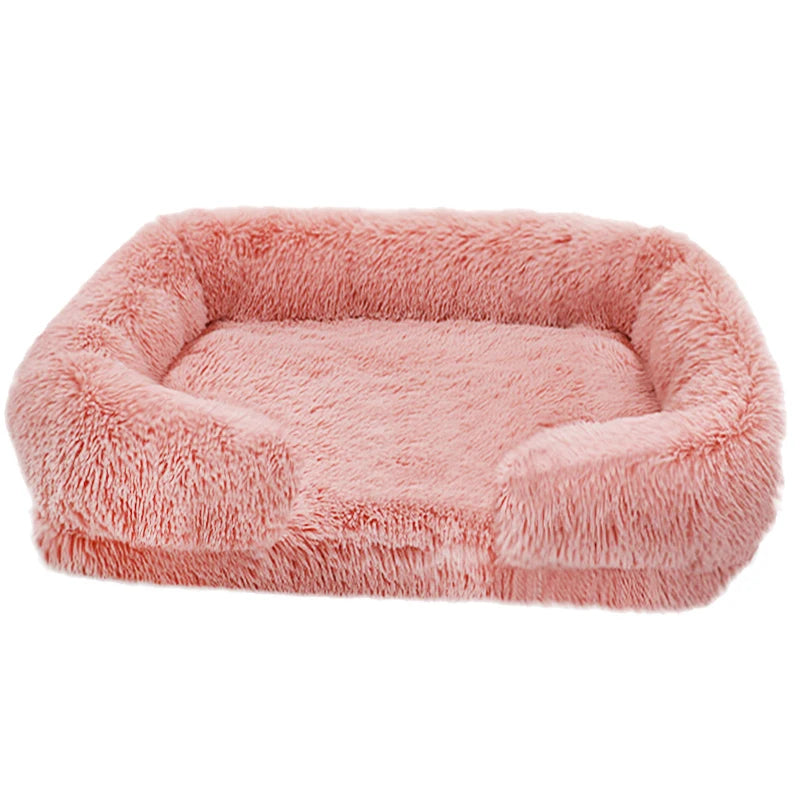 Thickened orthopedic dog bed for large dogs easy to remove and wash plush cover