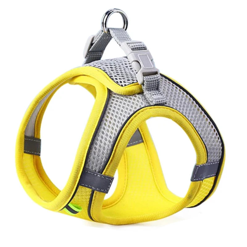 Cat Dog Harness Vest Chest Rope Set Reflective Breathable Adjustable Pet Harness for Small Medium Dogs