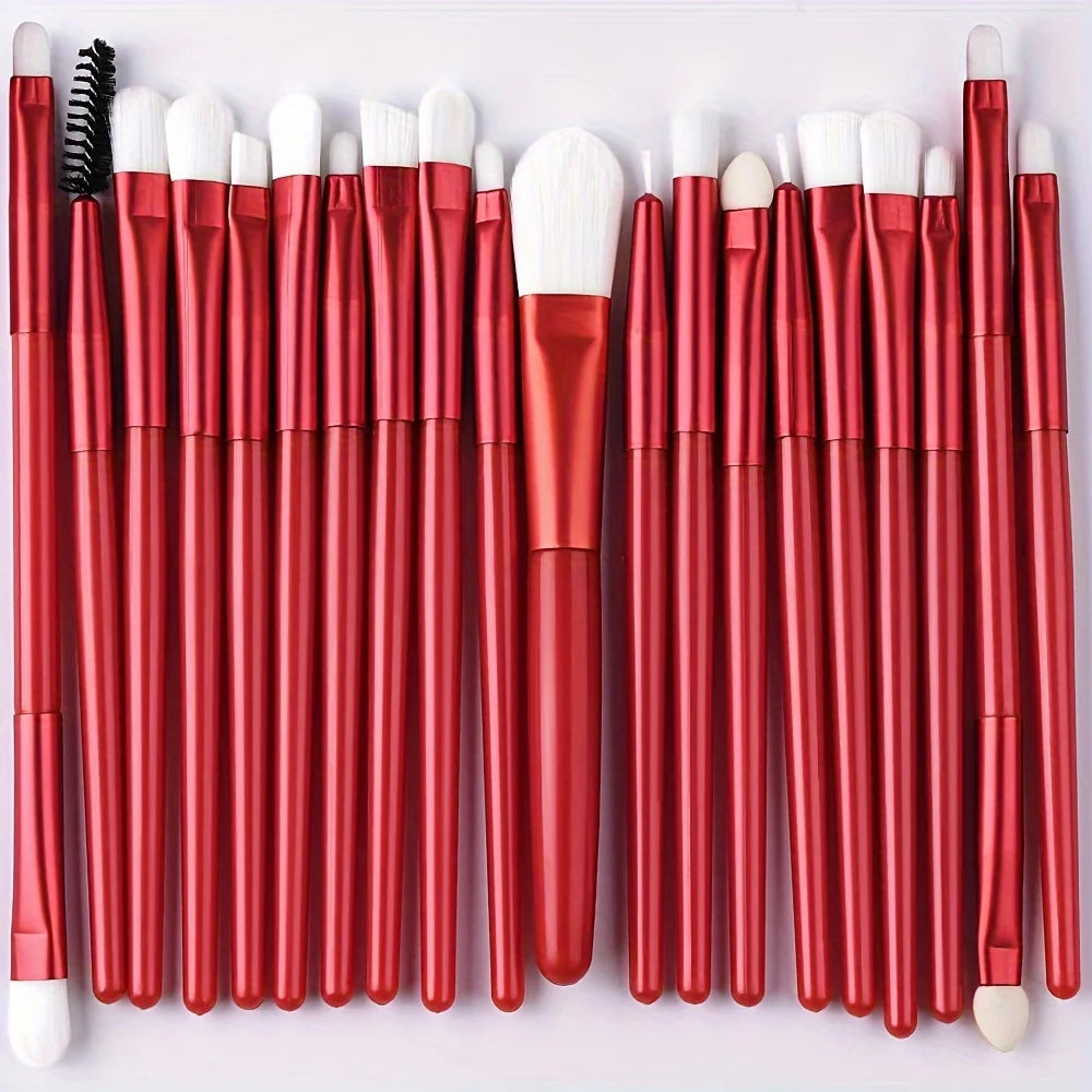 Makeup Brush Set 20Pcs Kit Soft Fluffy Eye Shadow Brushes Cosmetic Foundation Powder Highlighter Beauty Tool