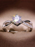 Exquisite Silver plated Rhinestone  Ring For Women