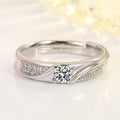 Luxurious 925 Sterling Silver Exquisite Zirconia Ring for Men and Women