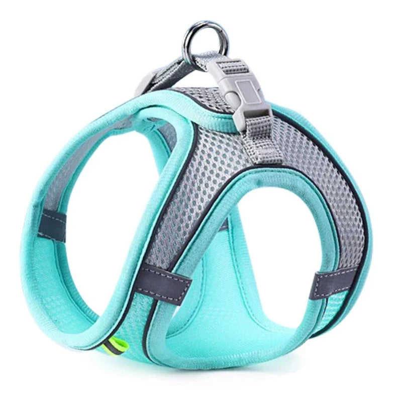 Cat Dog Harness Vest Chest Rope Set Reflective Breathable Adjustable Pet Harness for Small Medium Dogs