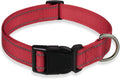 Reflective Dog Collar Medium Dogs Adjustable Soft Nylon Collar Buckle