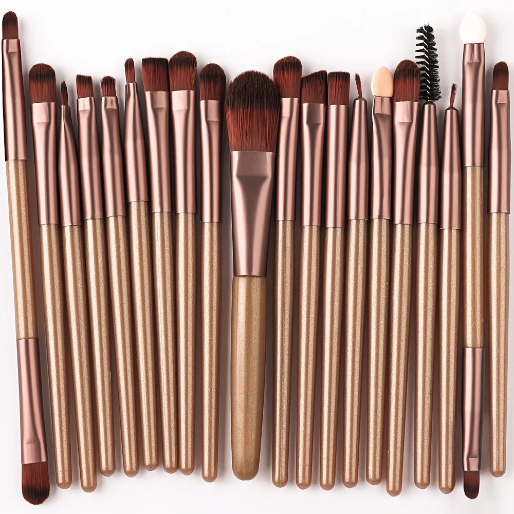 Makeup Brush Set 20Pcs Kit Soft Fluffy Eye Shadow Brushes Cosmetic Foundation Powder Highlighter Beauty Tool
