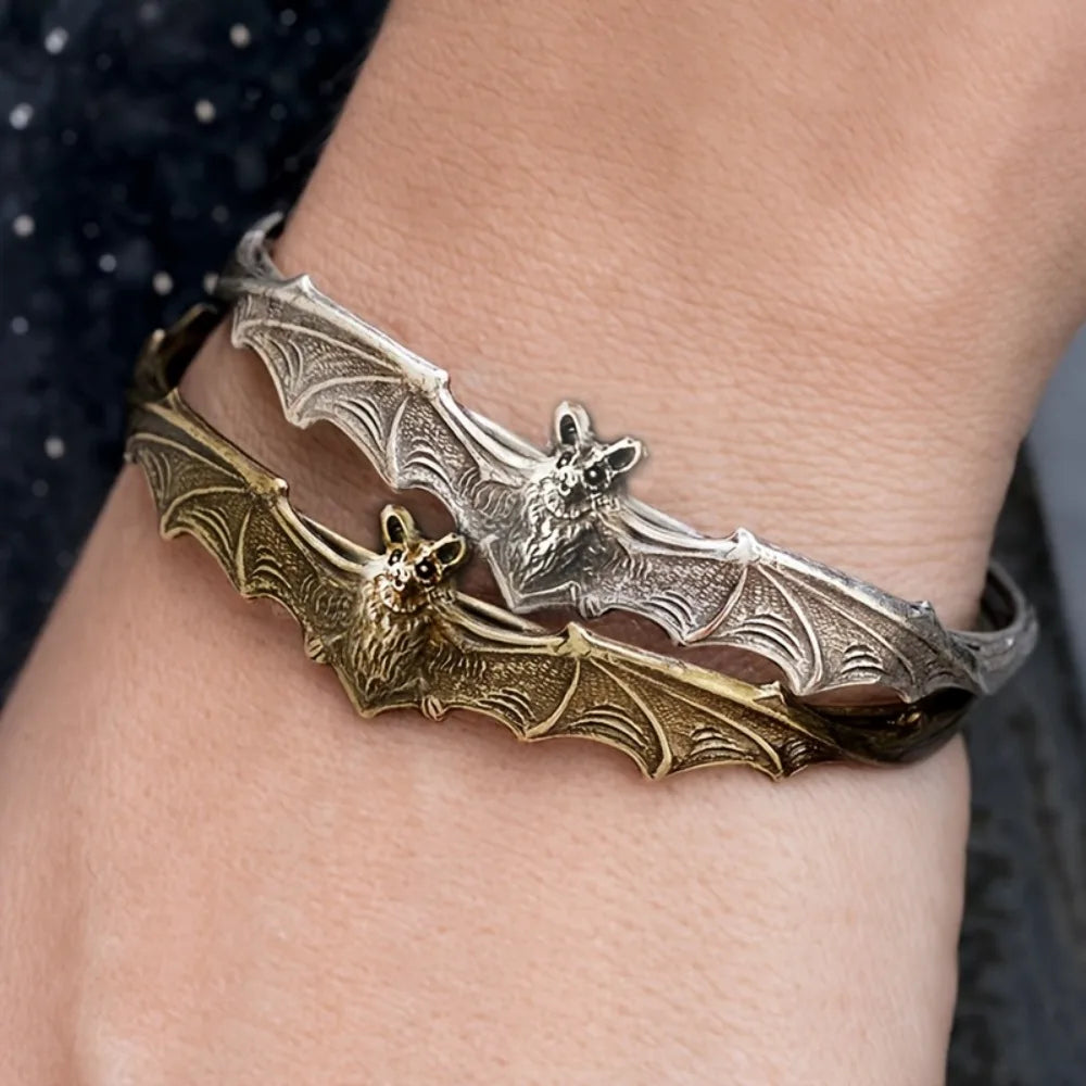Vintage Statement Halloween Bat Shape Fashion Bracelet