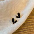 New Sweet Cute Heart Stud Earrings for Women