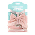 Cute Bowknot Dog / Cat Harness and Leash Adjustable Pet Harness with Traction Rope