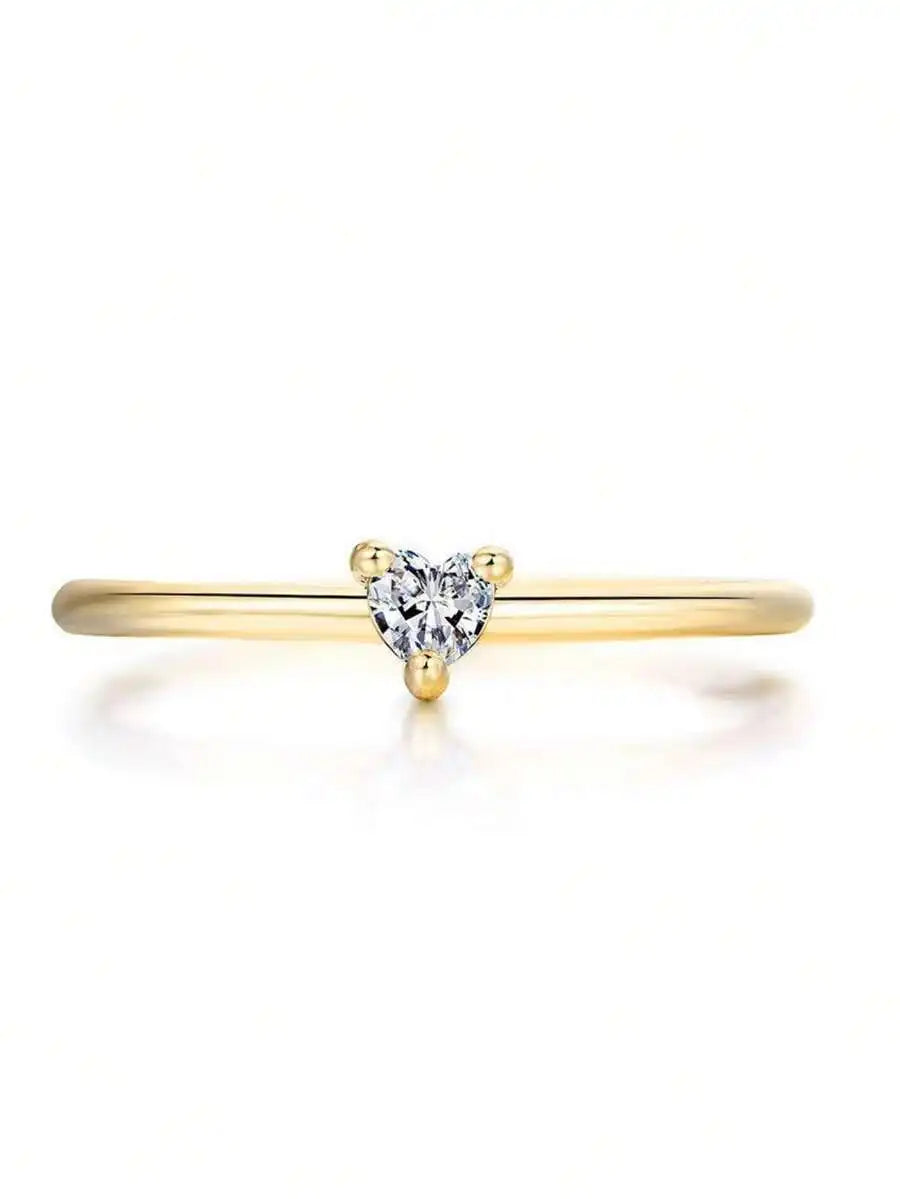 Elegant Romantic Heart Shape Ring For Women