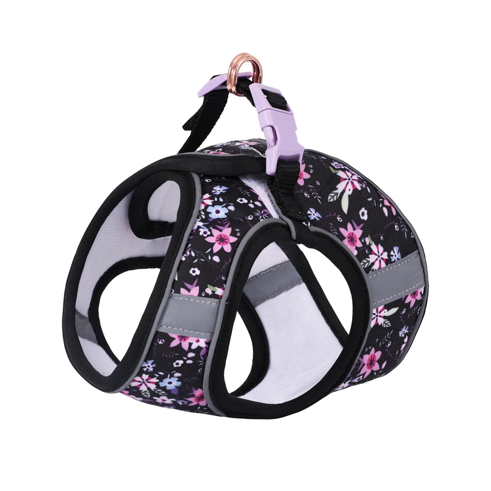 Small Dog Harness Leash Set Cute Traction Bracelet Medium Cat Collar Vest Harness Adjustable