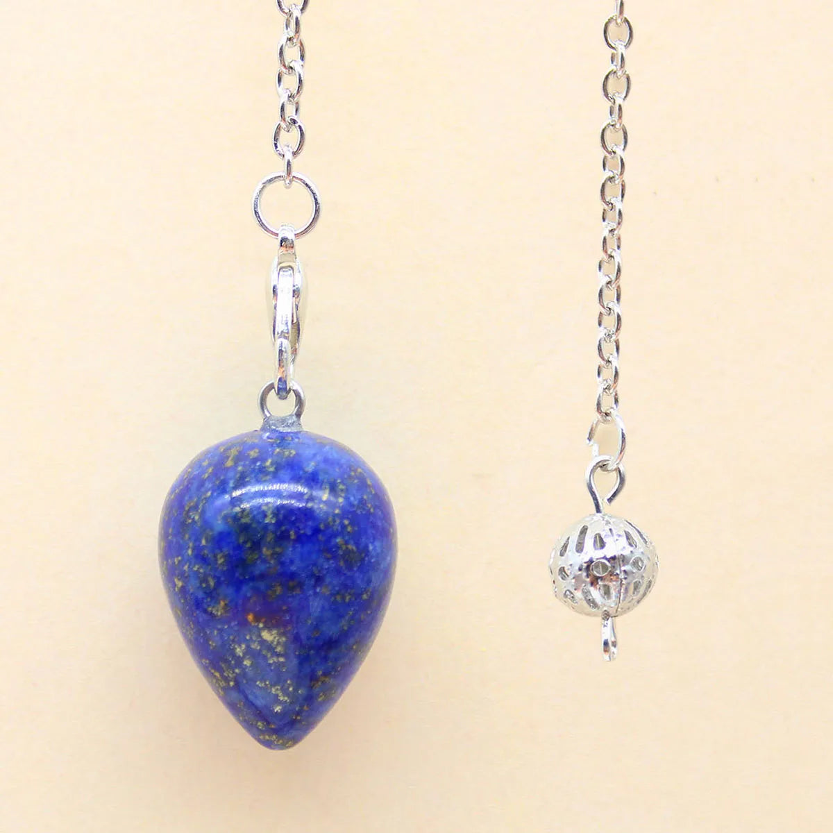 Natural Stone Quartz Pendulum for Dowsing Divination Water Drops Crystal
