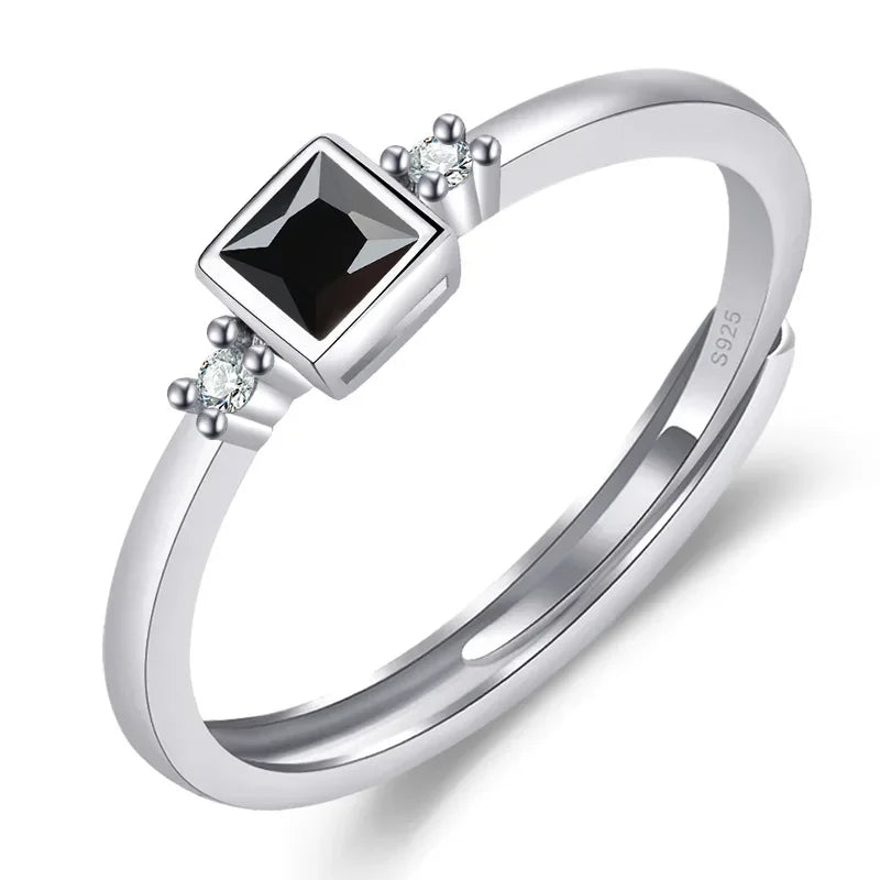 New 925 Sterling Silver Ring  Zircon Fine Ring