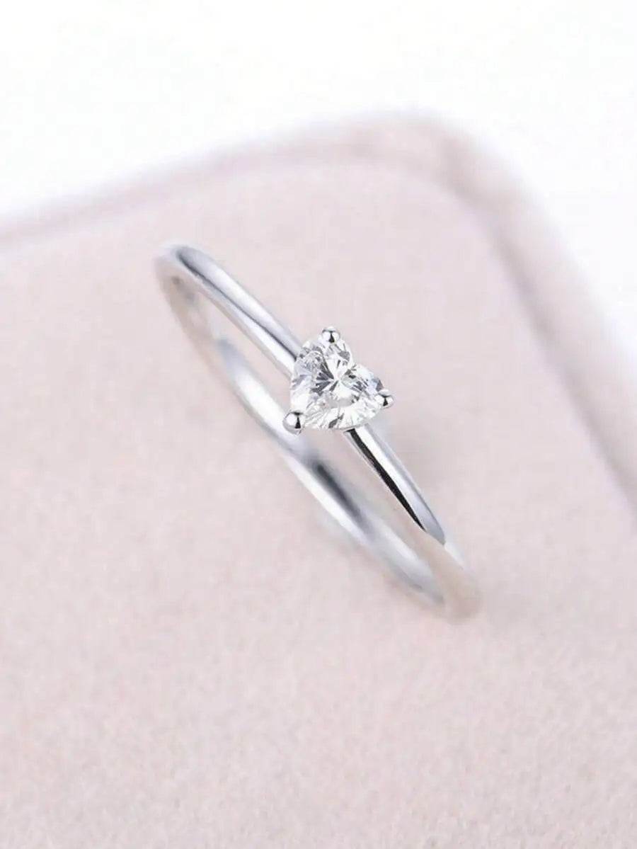 Elegant Romantic Heart Shape Ring For Women