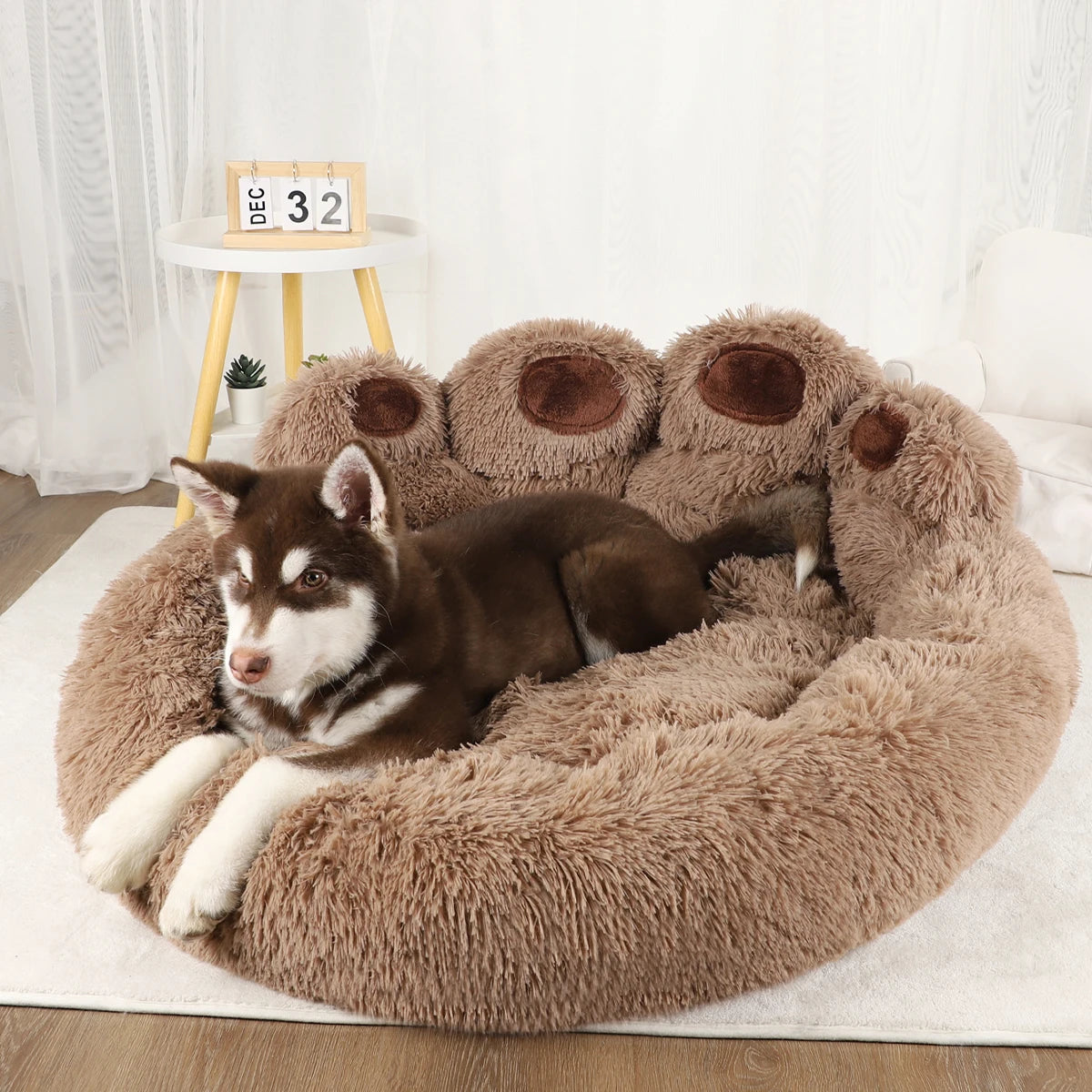 Fluffy Dog Bed for Large Dogs