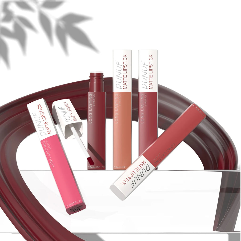 Long-Lasting Lip Gloss Lipstick Matte Velvet Waterproof