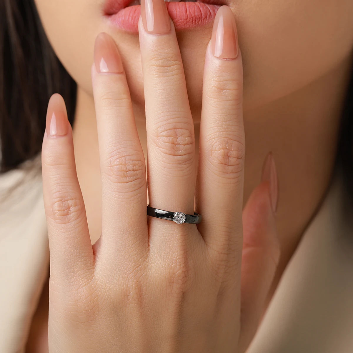 Classic Ring for Women Ceramic 3mm