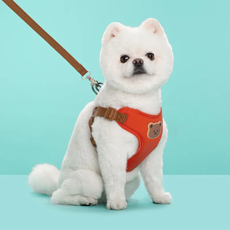 Dog Harness Leash Set Small Medium Dog Cat Vest Breathable