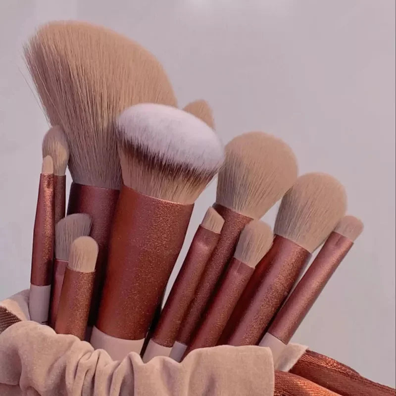 13 PCS Makeup Brushes Set Eye Shadow Foundation Women Cosmetic Brush Eyeshadow Blush Beauty Soft Make Up Tools