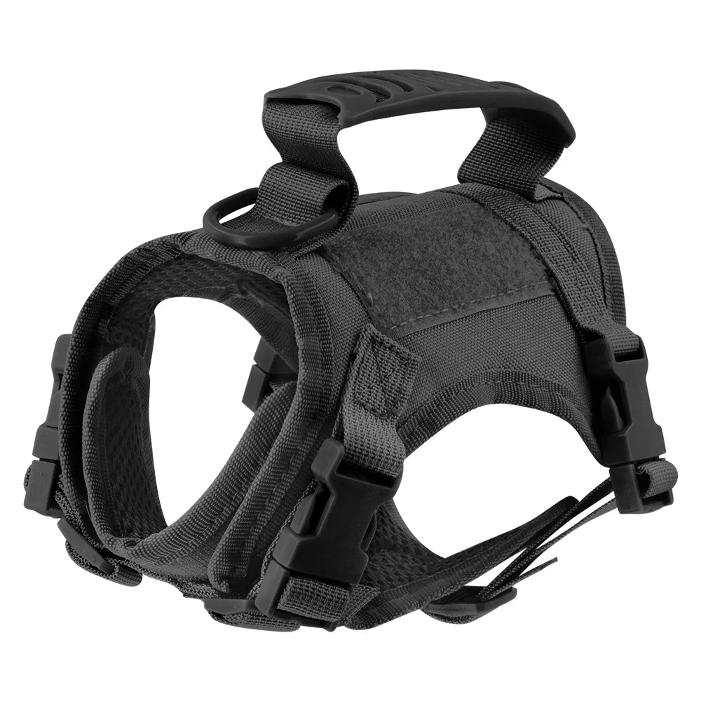 Tactical Puppy Harness Leash For Small Dogs Cats Adjustable Kitten Vest