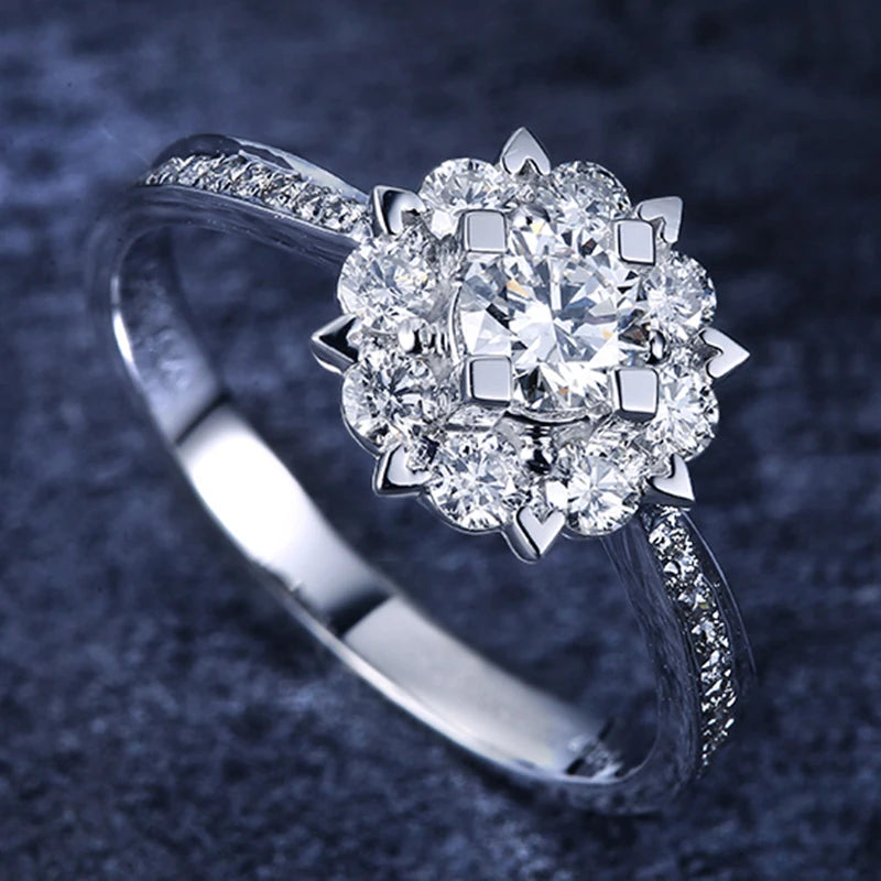 Luxury 925 Sterling Silver Classic Ring for Women