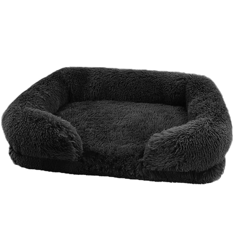 Thickened orthopedic dog bed for large dogs easy to remove and wash plush cover