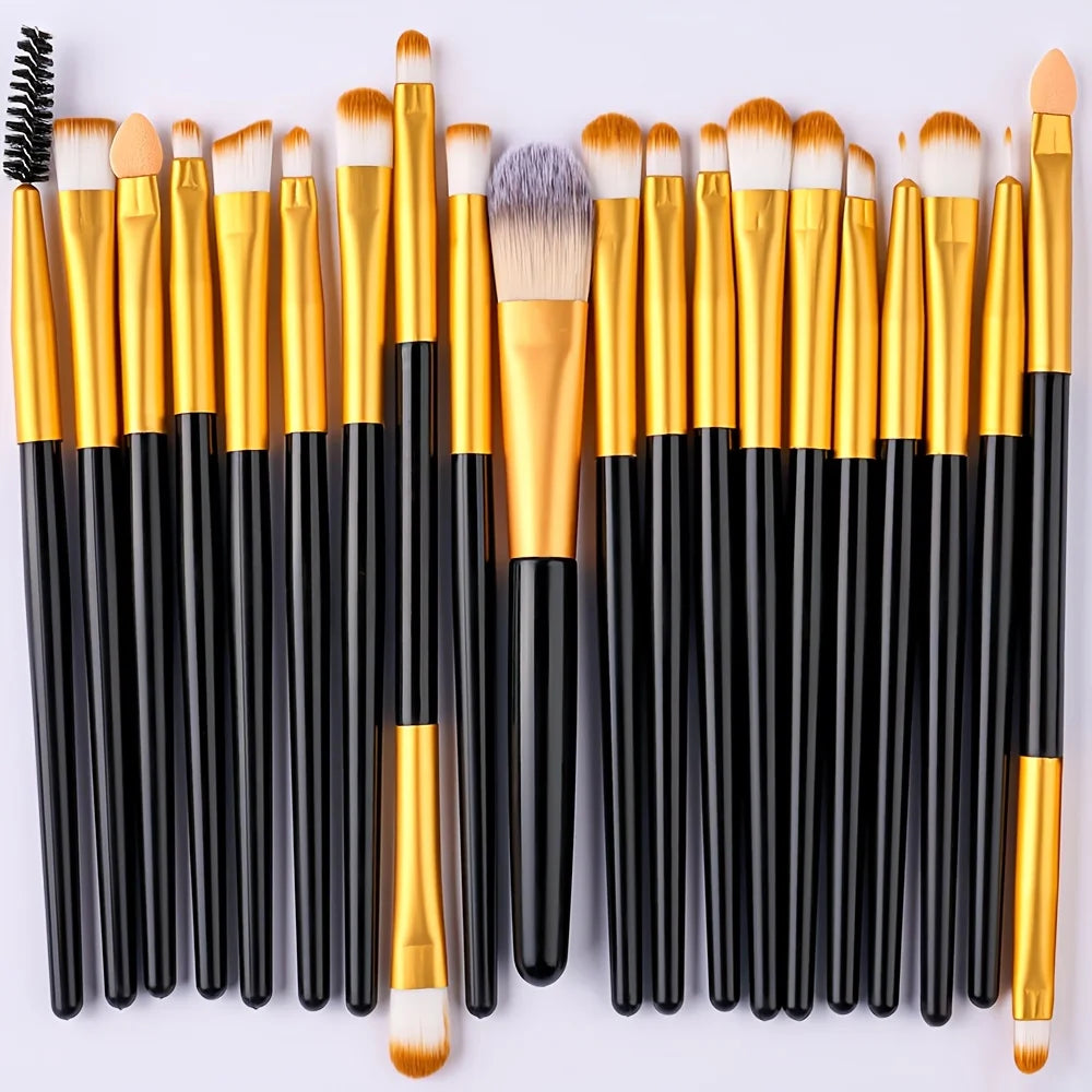 Makeup Brush Set 20Pcs Kit Soft Fluffy Eye Shadow Brushes Cosmetic Foundation Powder Highlighter Beauty Tool