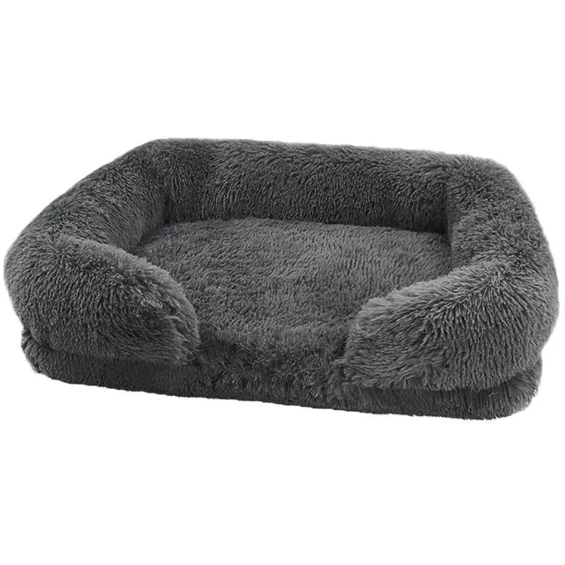 Thickened orthopedic dog bed for large dogs easy to remove and wash plush cover