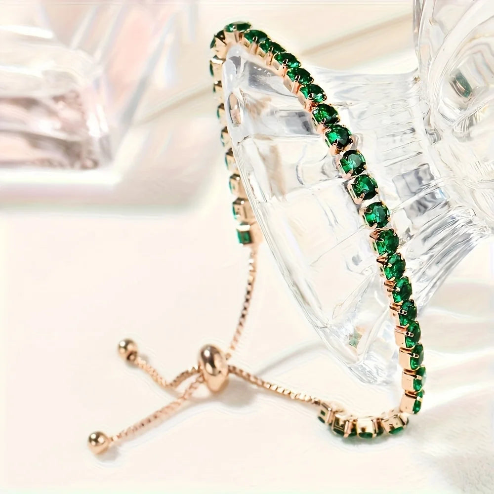 Beautiful multi-color super flash gold bracelet, luxurious and exquisite in a variety of colors