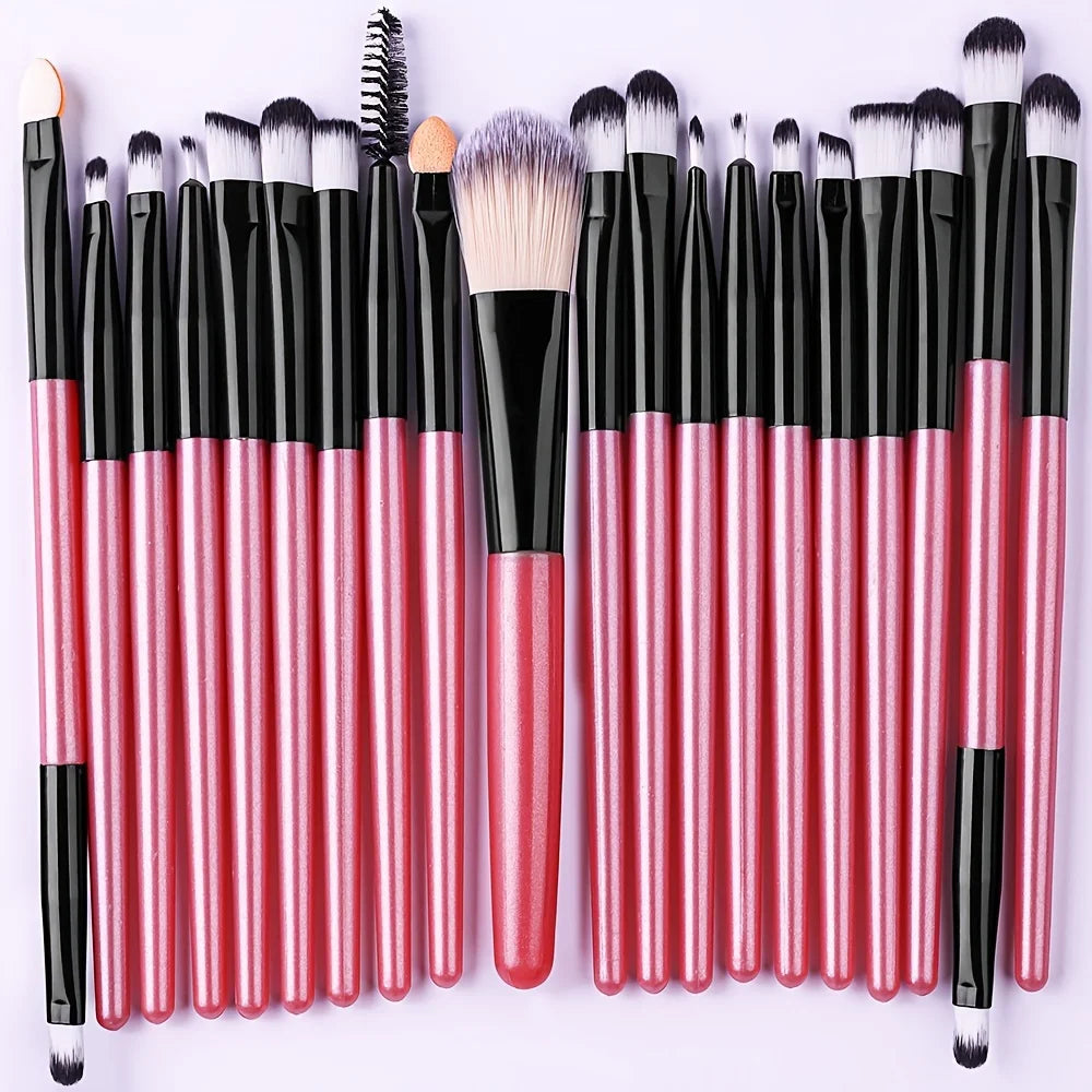 Makeup Brush Set 20Pcs Kit Soft Fluffy Eye Shadow Brushes Cosmetic Foundation Powder Highlighter Beauty Tool
