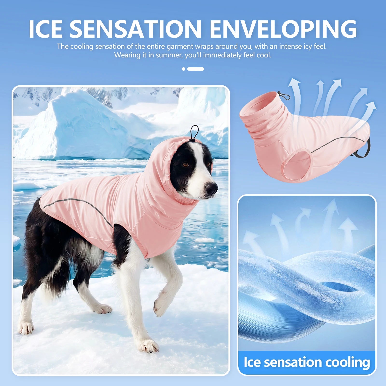 Pet Dog Sun Protective Clothing UV Shirt Cooling Clothes Breathable