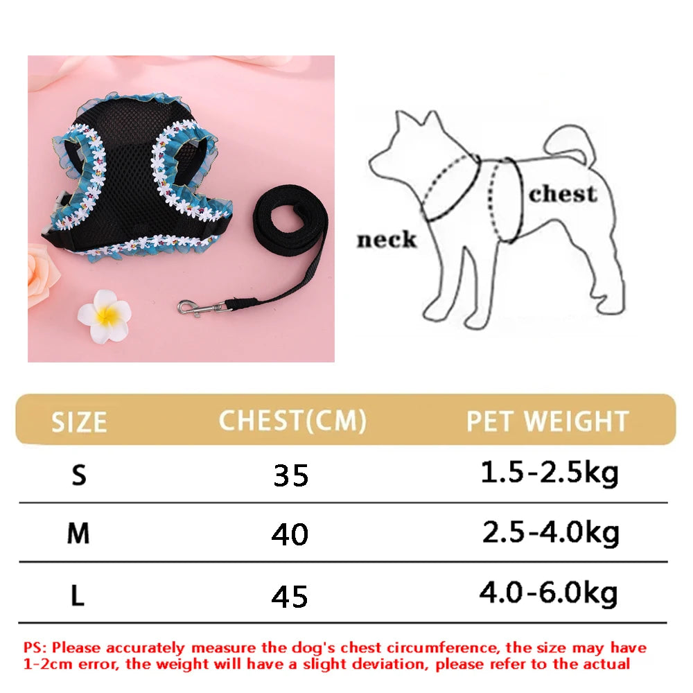 Butterfly Vest Harness Breathable Cute Small Dog Cat Puppy Safe Nylon