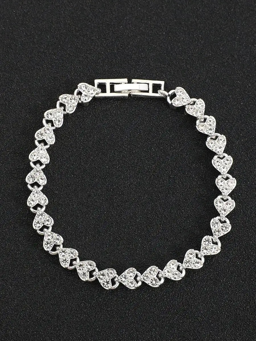 Elegant Full Crystal Roman Style Bracelet For Women