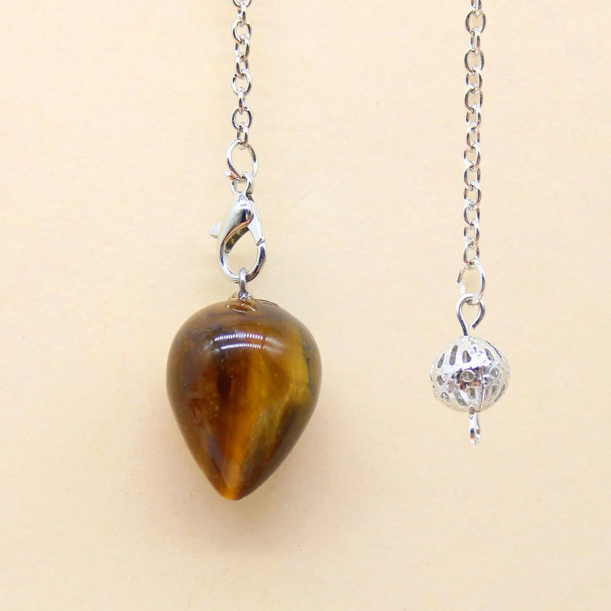 Natural Stone Quartz Pendulum for Dowsing Divination Water Drops Crystal