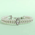 Luxury Cat Puppy Pearl Necklace Rhinestone Collar for Cats Small Dogs