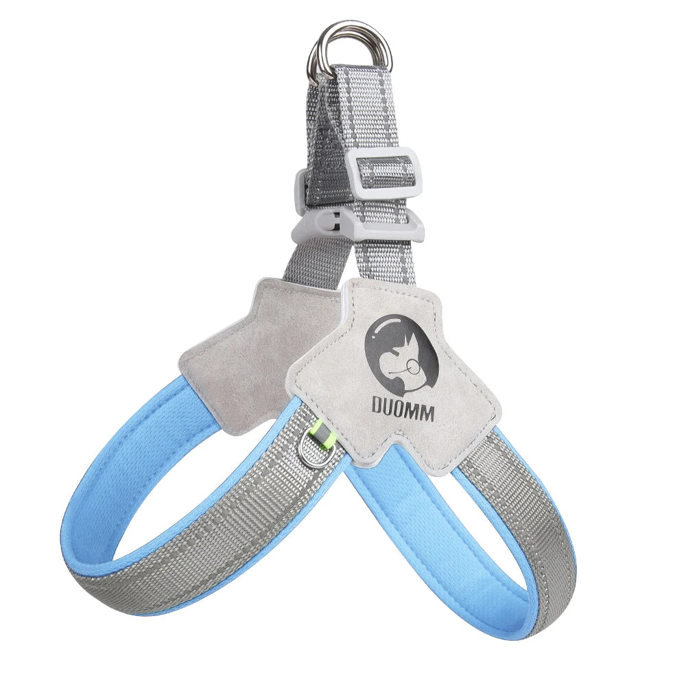Dog Harness Chest Strap Four Seasons Breathable Mesh Walking Dog Saddle Dog Collar Night Reflective
