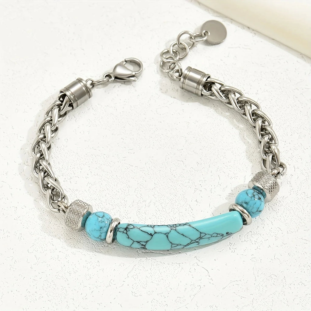 Personalized Delicate Light Luxury European American Style Stainless Steel Women Bracelet