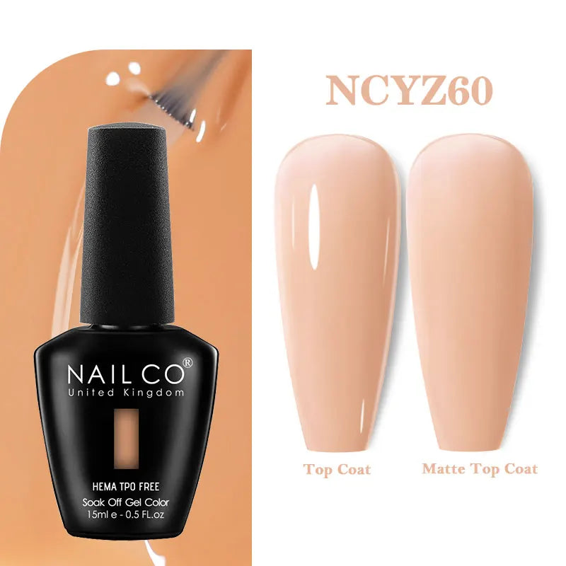 15ml TPO-Free Nail Gel Polish Semi Permanent Nails Art Manicure Design Hybrid Remover Gel Top Coat Ongle Gel UV
