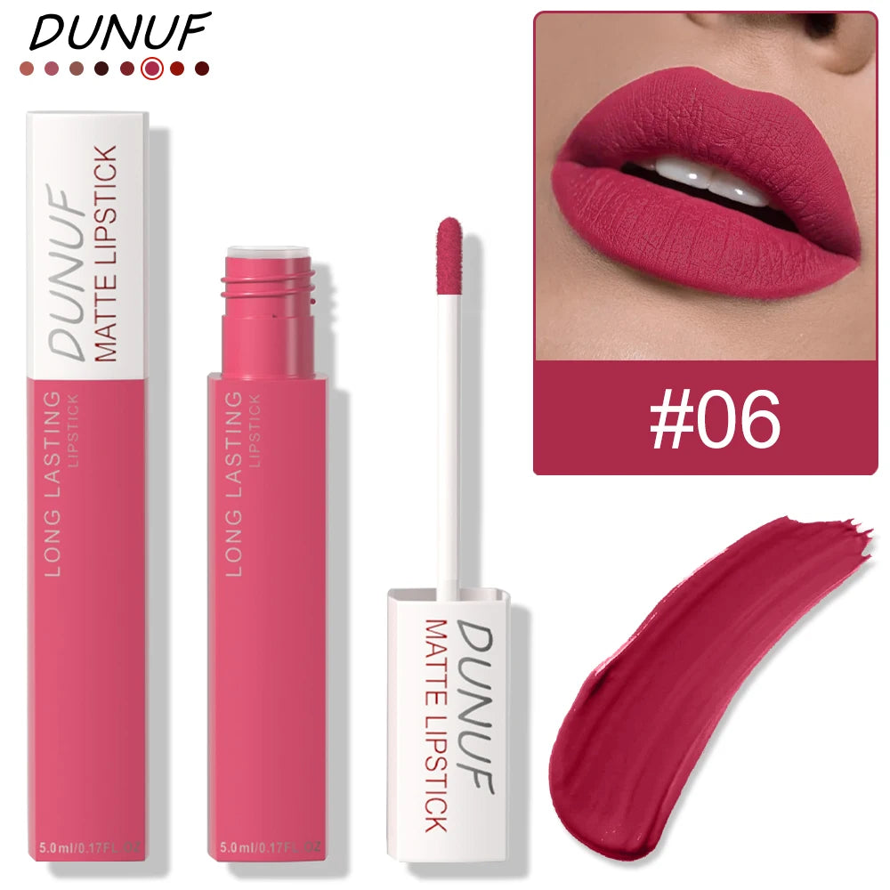 Long-Lasting Lip Gloss Lipstick Matte Velvet Waterproof