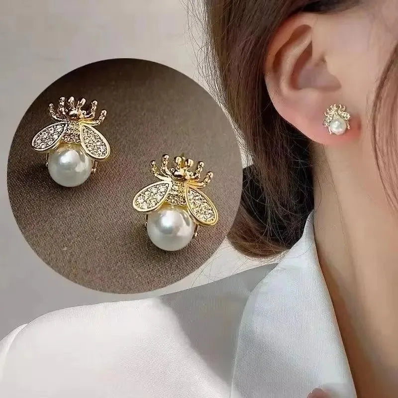 925 Silver Needle Fashion Zircon Geometric Earrings For Women