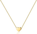 Gold Plated Heart Necklace |Silver Plated Necklace Cute Necklaces for Women