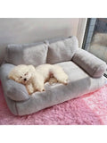 Dog Sofa, Small Dog Bed With Colorful Elastic Balls For Playing Removable And Washable Cover