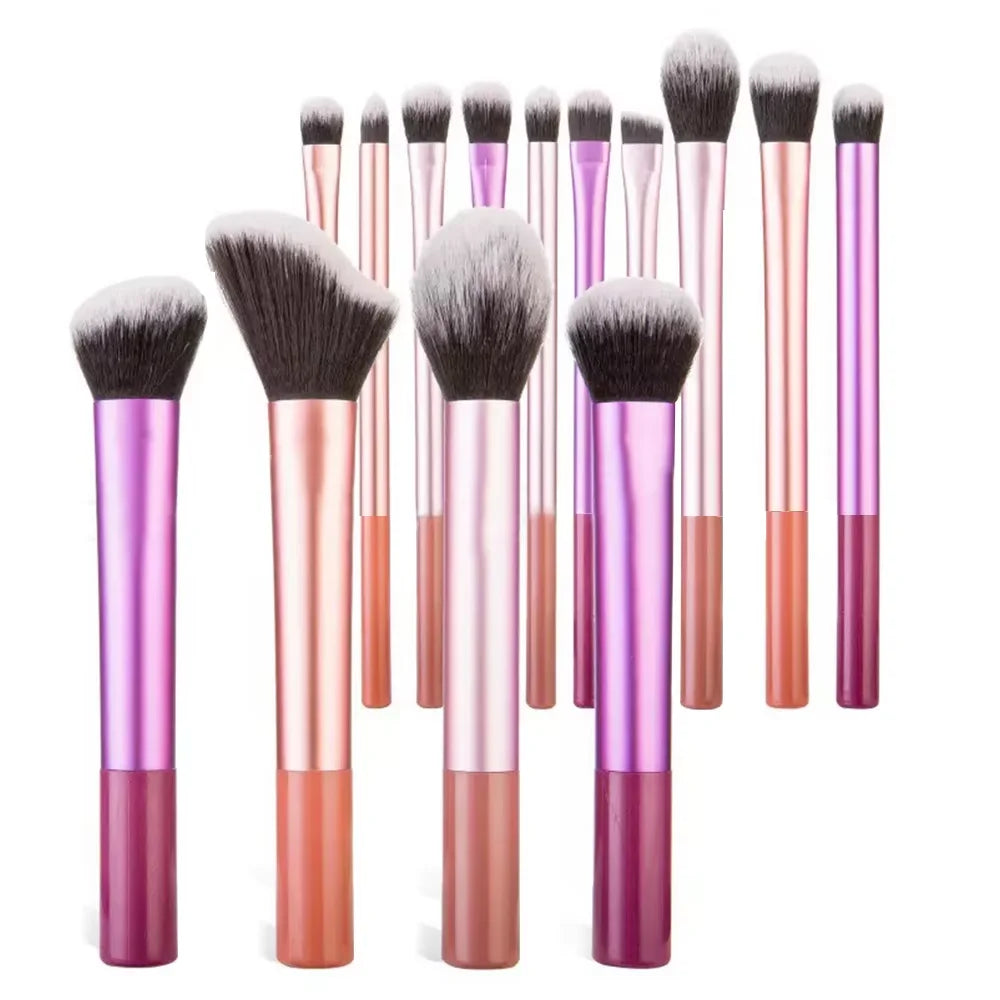 13 Pcs Professional Kabuki Makeup Brush Set Soft Dense Synthetic Multi Function