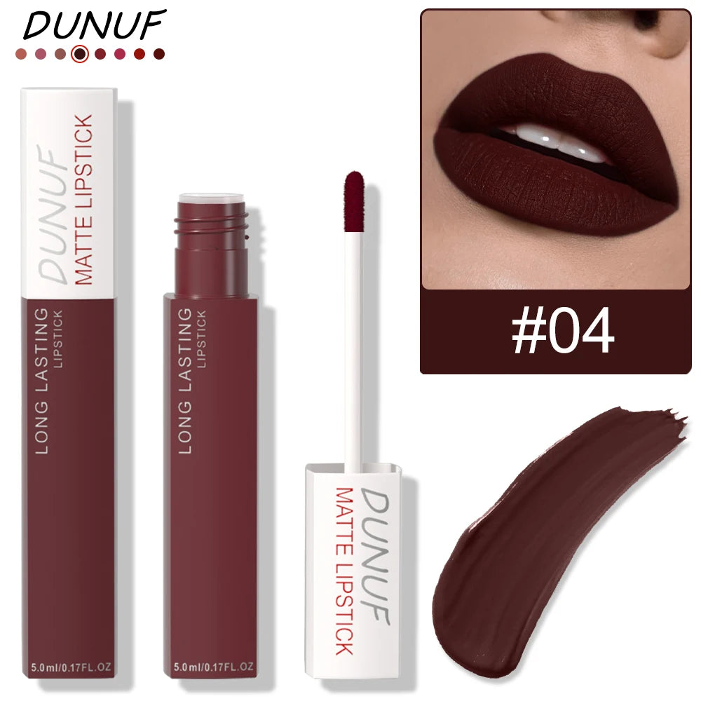 Long-Lasting Lip Gloss Lipstick Matte Velvet Waterproof