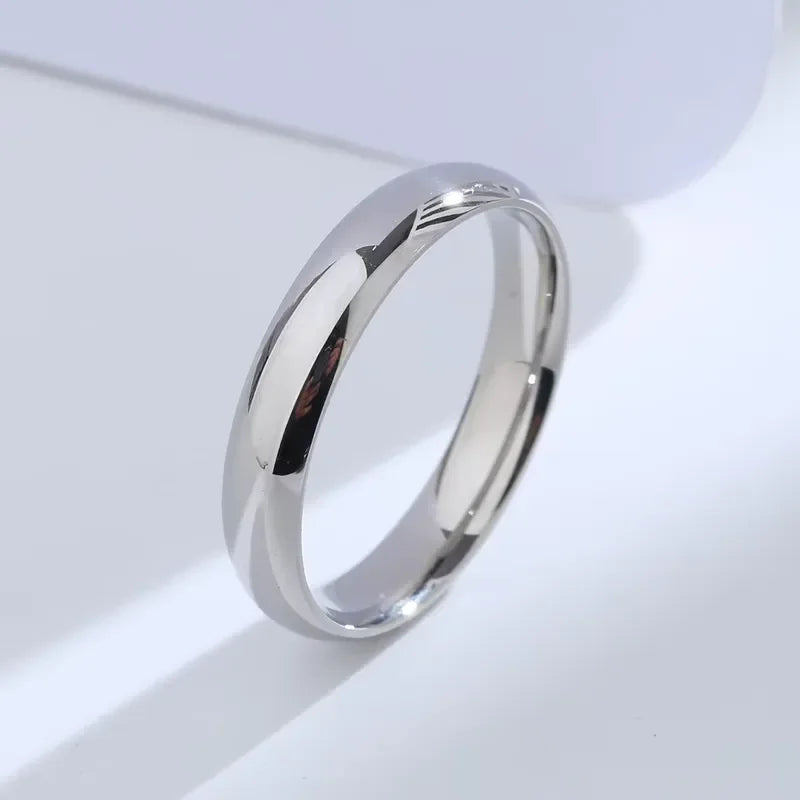 Elegant 925 Sterling Silver Couples Ring Old Styles Simple Ring for Women Men