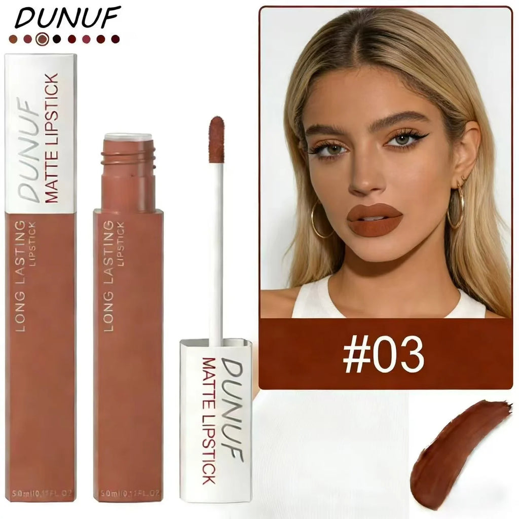 Long-Lasting Lip Gloss Lipstick Matte Velvet Waterproof