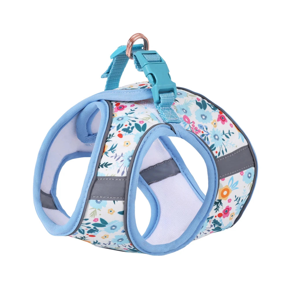 Small Dog Harness Leash Set Cute Traction Bracelet Medium Cat Collar Vest Harness Adjustable