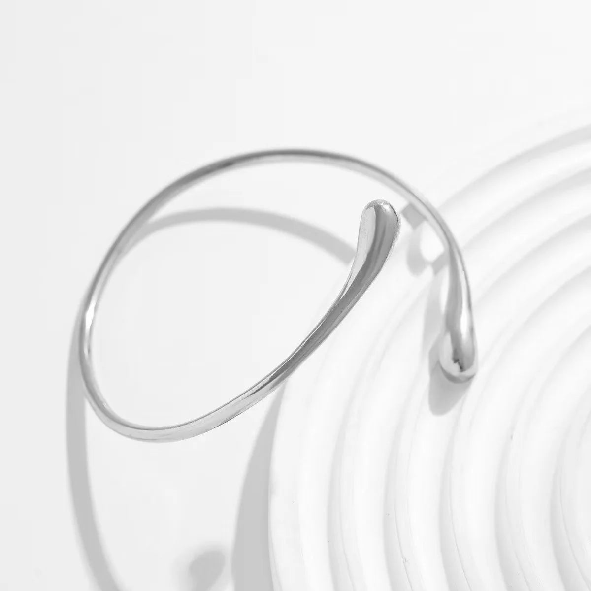 Simple And Stylish Open Cuff Bracelet With A Gold Circle Ring And  Suitable For Women To Wear Daily