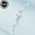 A hypoallergenic bracelet, women's cherry blossom bracelet, simple temperament and high-end jewelry