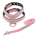 Fashion Puppy Harness with Diamantes and Lead Cute Girls Bling Dog Harness