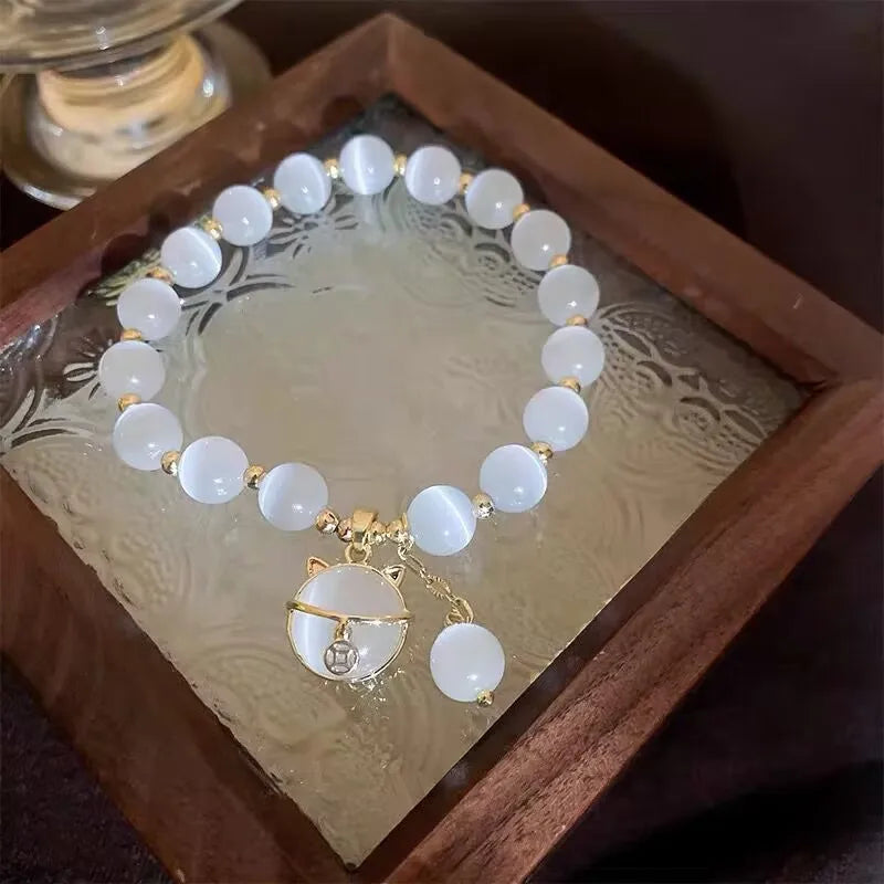 Fashionable and elegant round bead bracelet, suitable for daily gatherings and fashionable outfits